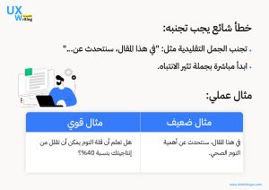 خطأ شائع في كتابة المقدمة