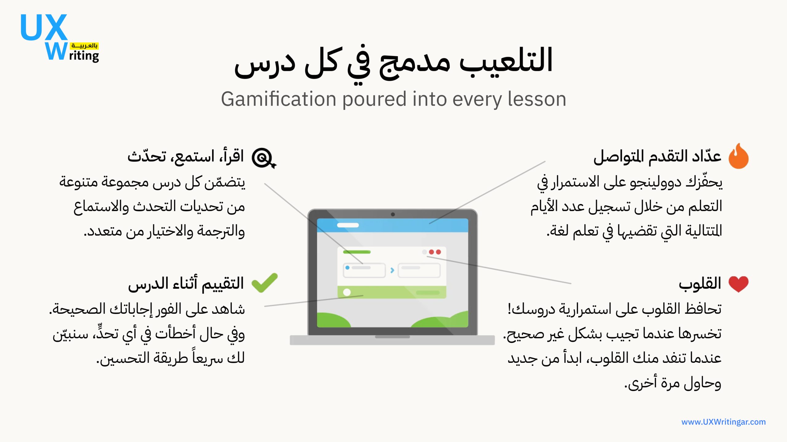 كيف تستخدم Duolingo التلعيب
